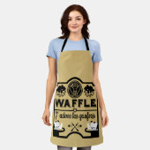 ベルギーワッフル エプロン (着用した状態)