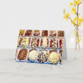 ベルギーワッフル カード (黄色い花)