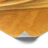 ベルギーワッフル&コーヒーポスター – Cozy Cafe Scene ポスター (角)