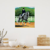 ベルギーワルムボロドレスサージホースポートレート ポスター (キッチン)