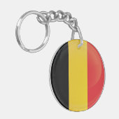 ベルギー丸アイコン国旗 キーホルダー (正面左)