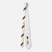 ベルギー人のストライプな旗 ネクタイ (裏面)