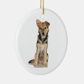 ベルギー人のMalinoisのオーナメント セラミックオーナメント (右)