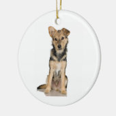 ベルギー人のMalinoisのオーナメント セラミックオーナメント (左)