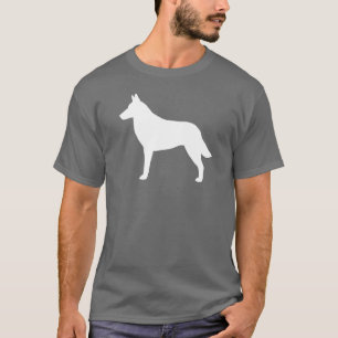 ベルギー人のMalinoisのシルエット Tシャツ