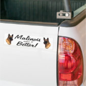 ベルギー人のMalinoisのバンパーステッカー バンパーステッカー (トラック上)