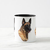 ベルギー人のMalinoisのヘッドマグ マグカップ (中央)