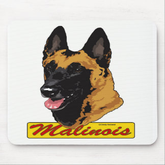ベルギー人のMalinoisのヘッドmousepad マウスパッド