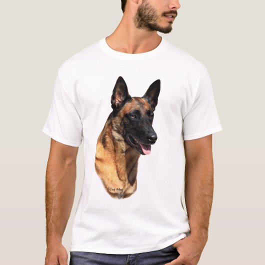 ベルギー人のMalinoisのヘッドTシャツ Tシャツ (正面)