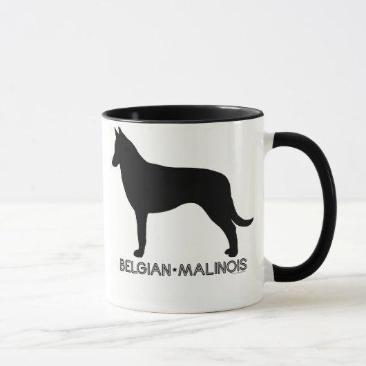 ベルギー人のMalinoisのマグ マグカップ (右)