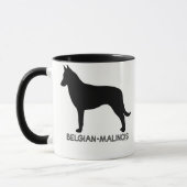 ベルギー人のMalinoisのマグ マグカップ (左)