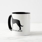 ベルギー人のMalinoisのマグ マグカップ (正面左)