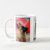 ベルギー人のMalinoisの子犬のマグ コーヒーマグカップ (左)