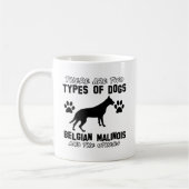 ベルギー人のMalinois犬のデザイン コーヒーマグカップ (左)