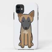 ベルギー人のMalinois犬の漫画 Case-Mate iPhoneケース (裏面)