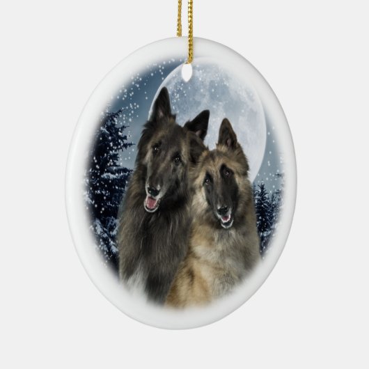 ベルギー人のTervurenのクリスマスのオーナメント セラミックオーナメント (右)