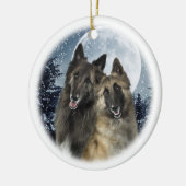 ベルギー人のTervurenのクリスマスのオーナメント セラミックオーナメント (左)