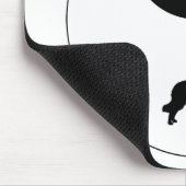 ベルギー人のTervurenの陰陽 マウスパッド (コーナー)