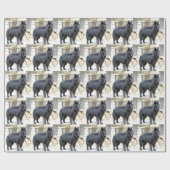 ベルギー人(Groenendael)十分に ラッピングペーパー (フラット)
