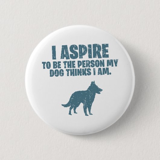 ベルギー人Groenendael 缶バッジ (正面)