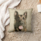 ベルギー人Malinois -ベルギーの羊飼い- Maligator クッション (ブランケット)