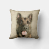 ベルギー人Malinois -ベルギーの羊飼い- Maligator クッション (裏面)