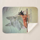 ベルギー人Malinois -ベルギーの羊飼い- Maligator シェルパブランケット (正面(横))