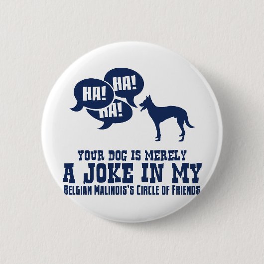 ベルギー人Malinois 缶バッジ (正面)