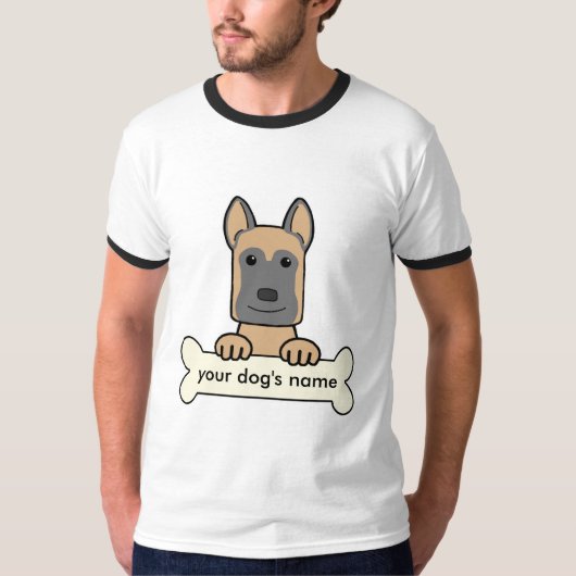 ベルギー人Malinois Tシャツ (正面)
