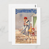 ベルギー公式ヴィンテージ旅行ポスター復元 ポストカード (正面/裏面)