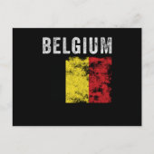 ベルギー動揺して国旗 – ベルギー国旗 ポストカード (正面)