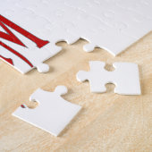 ベルギー及びベルギーパーソナライズされた国旗 ジグソーパズル (側面)