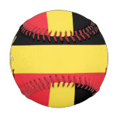 ベルギー国旗とコート・オブ・アームズ愛国心 野球ボール (裏面)