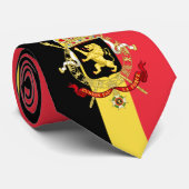 ベルギー国旗とベルギーのビジネス、旅行/スポーツ ネクタイ (ロール)