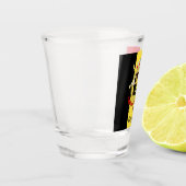 ベルギー国旗とベルギーの国の愛国者/スポーツ ショットグラス (左)