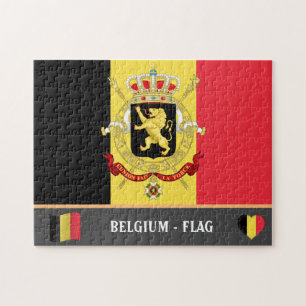 ベルギー国旗とベルギー国/ベルギージグソープー ジグソーパズル