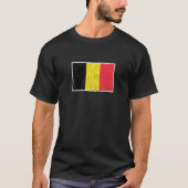 ベルギー国旗とヴィンテージ・ベルギー国旗 Tシャツ (正面)