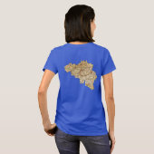 ベルギー国旗と地図dk Tシャツ (裏面フル)