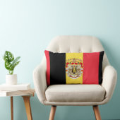 ベルギー国旗とCOA枕 ランバークッション (椅子)