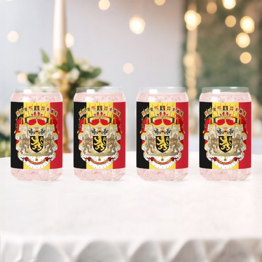 ベルギー国旗とCOA ガラス缶 (インサイチュ (ウェディング))