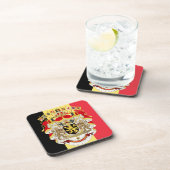 ベルギー国旗とCOA コースター (右側)