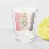 ベルギー国旗とCOA ショットグラス (裏面)