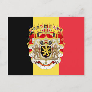 ベルギー国旗とCOA ポストカード