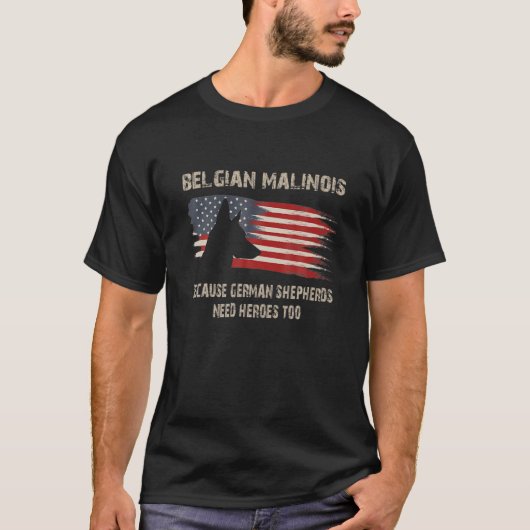 ベルギー国旗のおもしろい犬ギフト Tシャツ (正面)