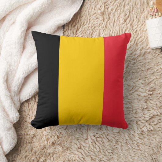 ベルギー国旗のアメリカのモジョ枕 クッション (ブランケット)