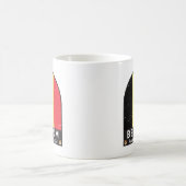 ベルギー国旗のエンブレム動揺してヴィンテージ コーヒーマグカップ (中央)