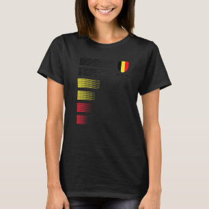 ベルギー国旗のエンブレム愛国的ベルギー国民Anc Tシャツ