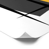 ベルギー国旗のバナー ポスター (角)