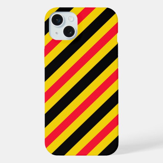 ベルギー国旗のパターン iPhoneケース (裏面)
