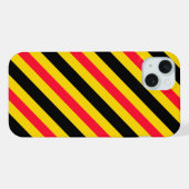 ベルギー国旗のパターン iPhoneケース (裏面横)